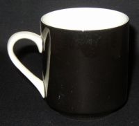 Mikasa FOCUS SHAPE BLACK #2998 Coffee Mug Cup